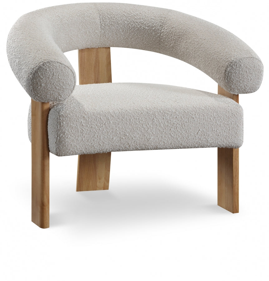 Winston Boucle Fabric Upholstered Accent Chair