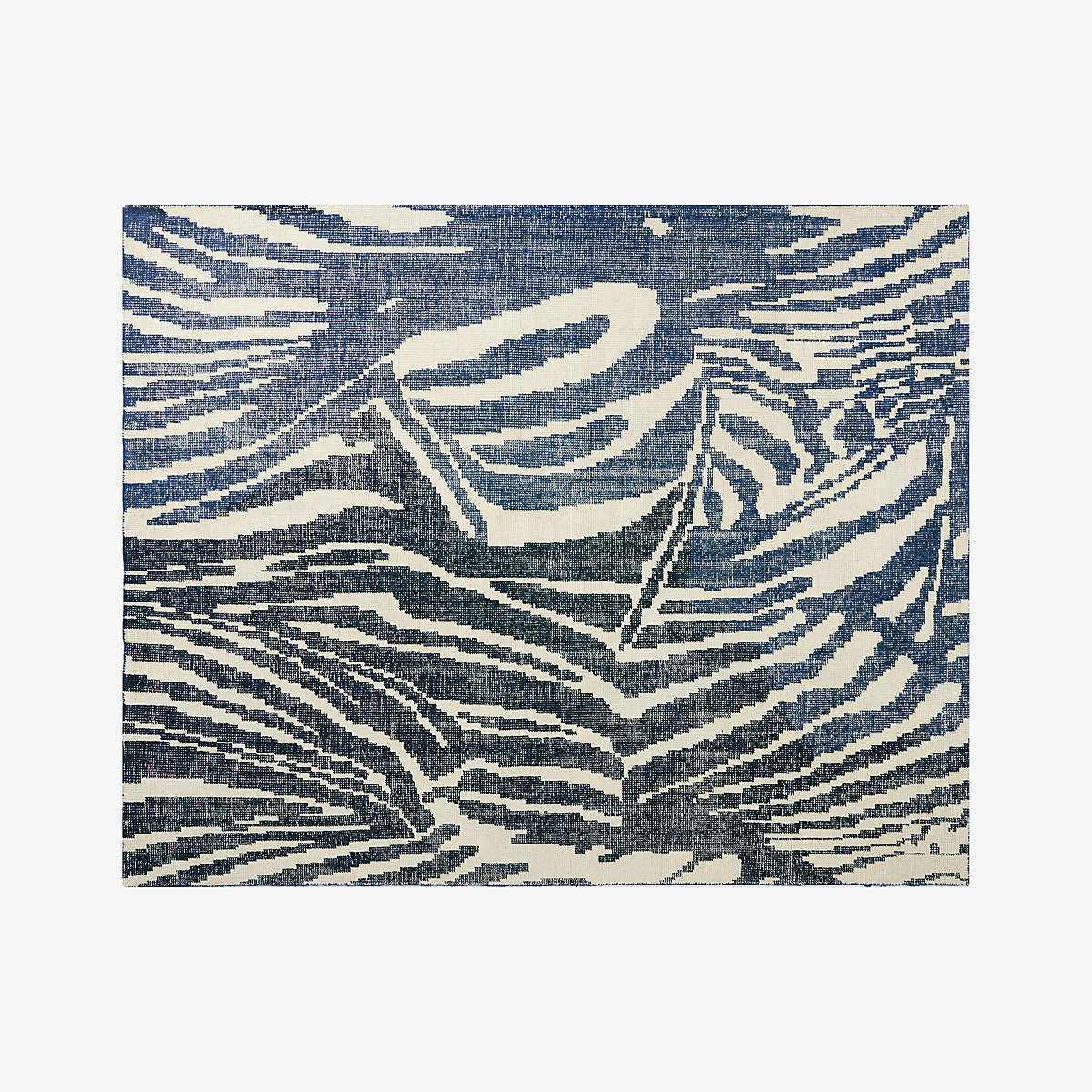 8' x 5' Dazzle Handknotted Blue Area Rug