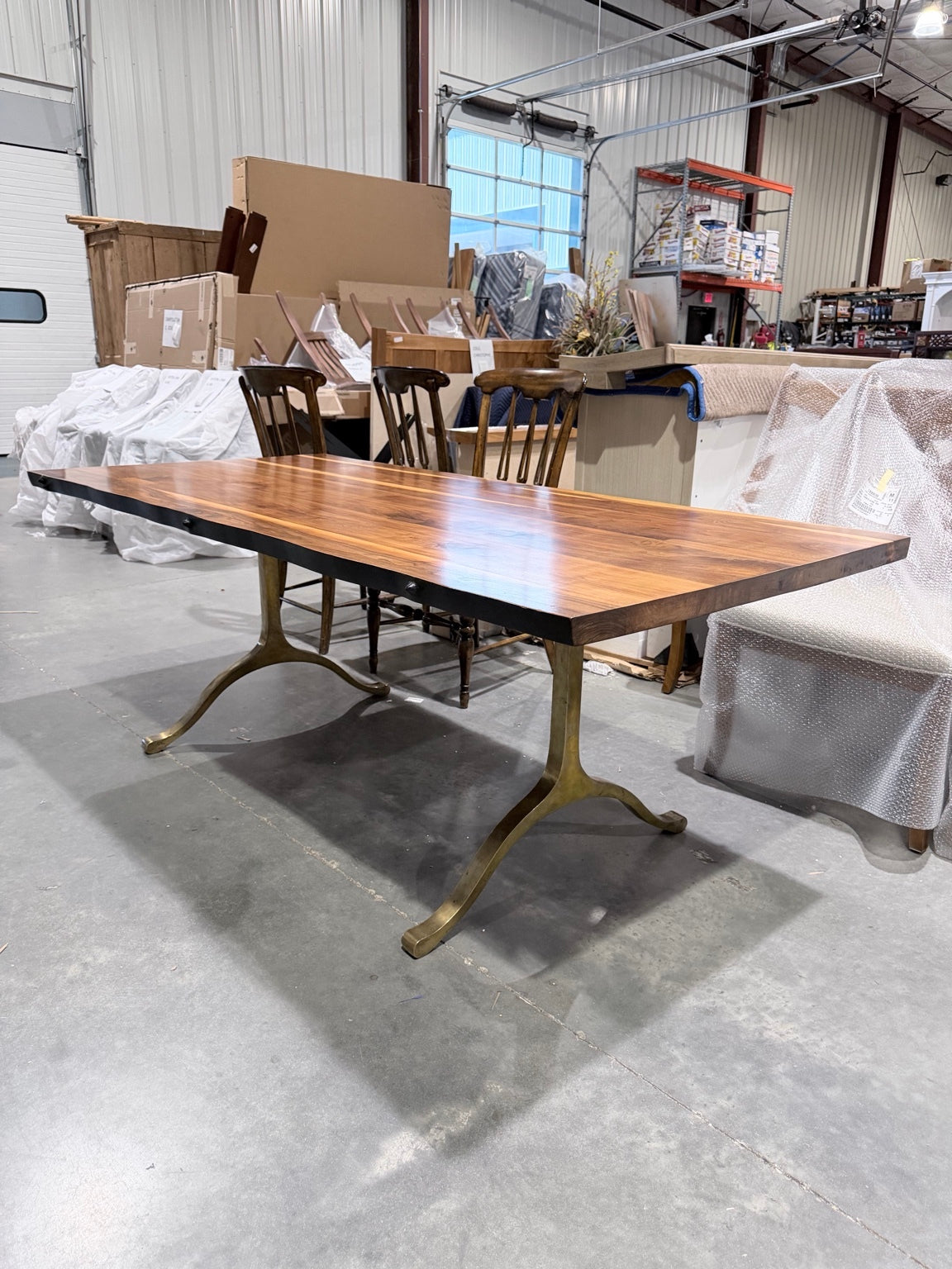 Tribeca Live Edge Walnut Dining Table