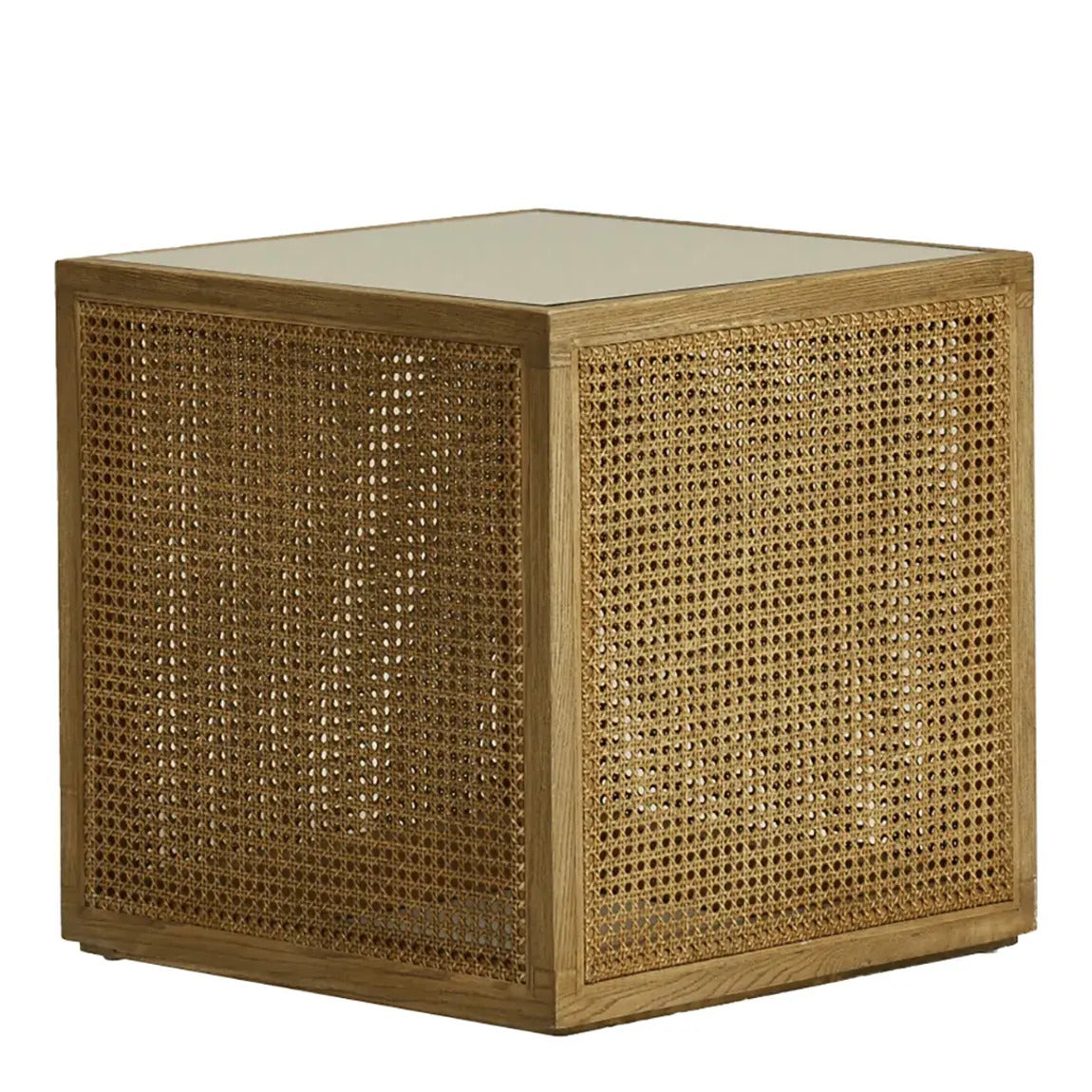 Riet Side Table - Weathered Oak