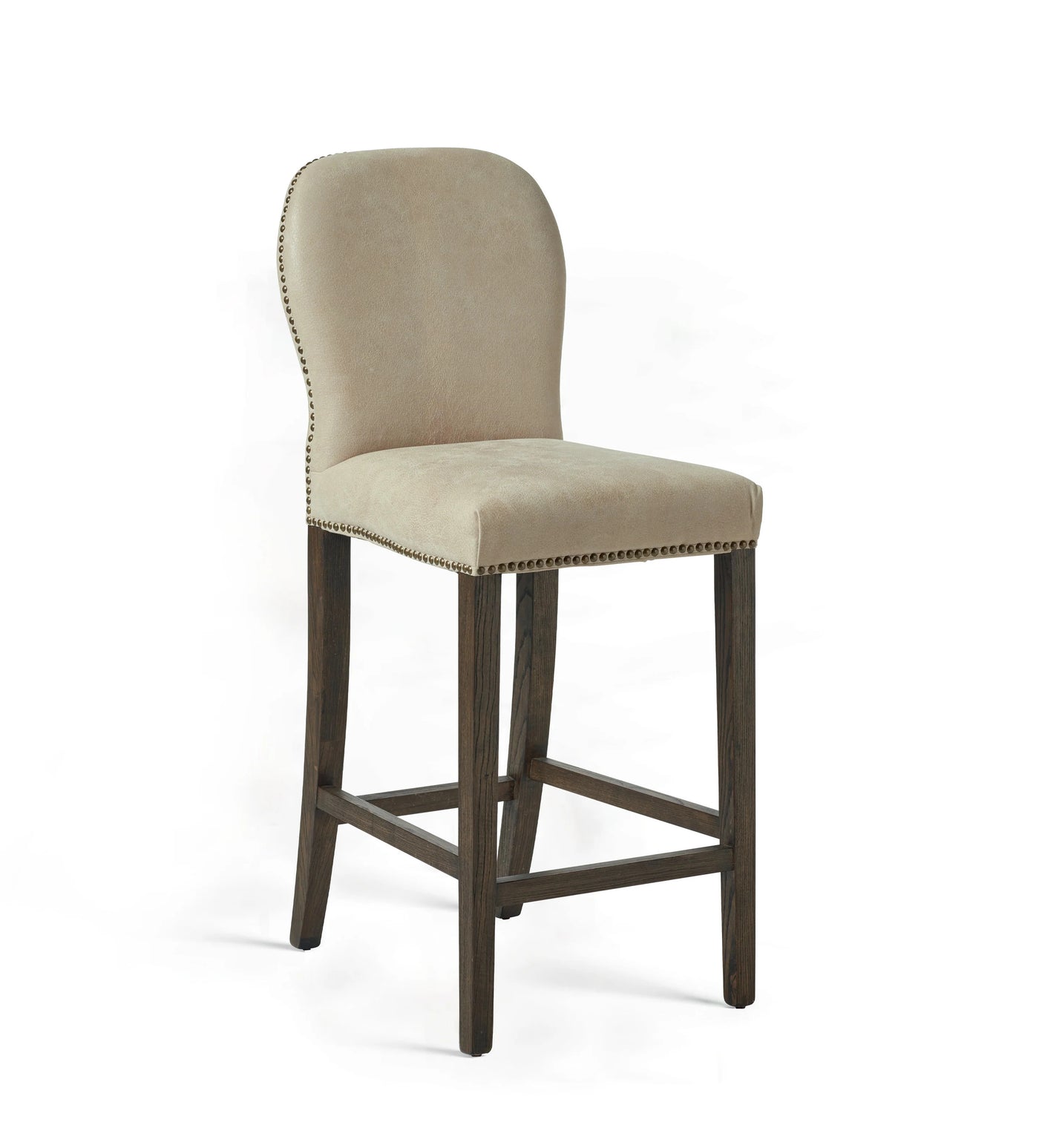 OKA Stafford Leather Bar Stool
