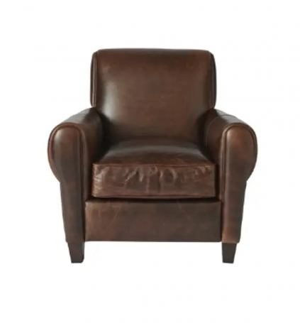 Carson Brown Leather Accent Chair