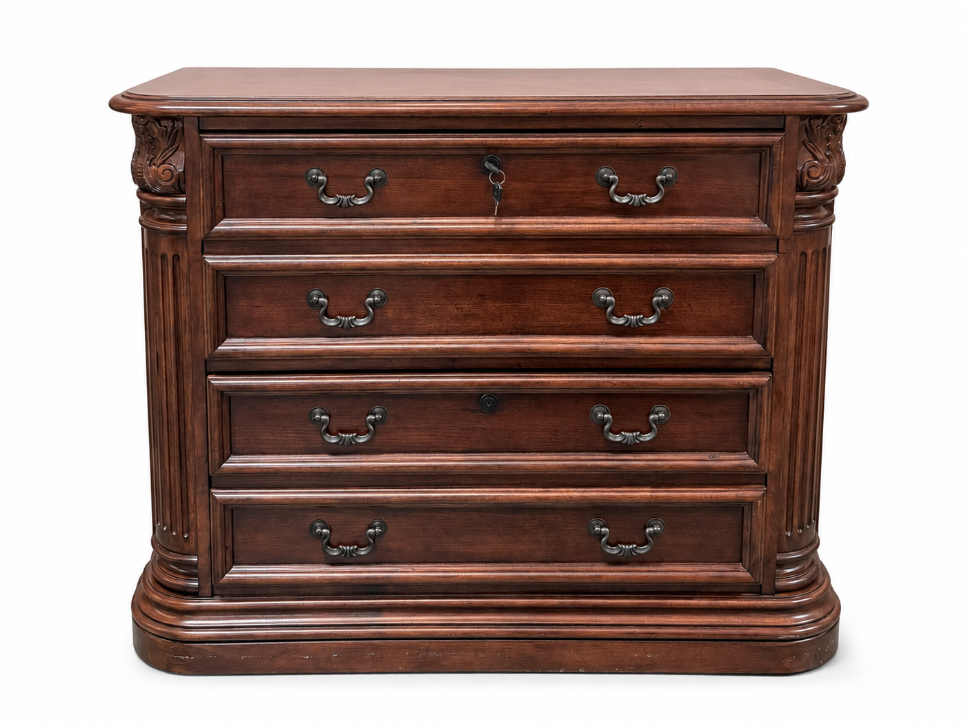 Hooker Seven Seas Cherry Filing Cabinet