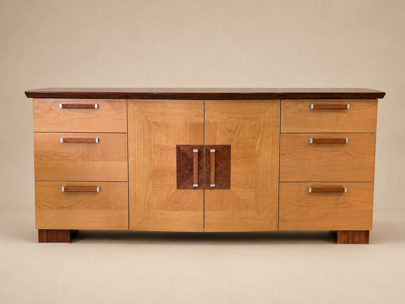 Italian Mid Century Modern Art Deco Credenza