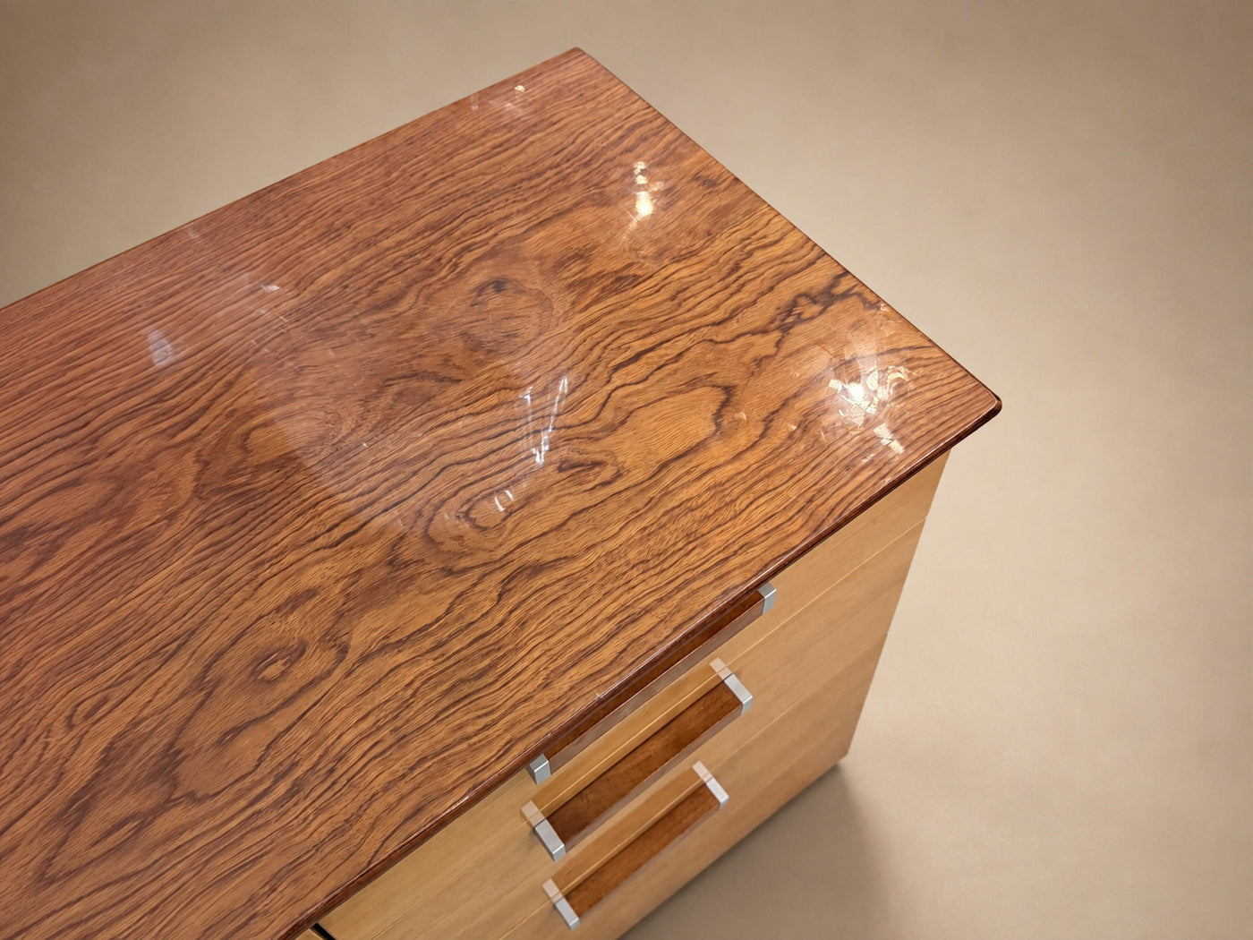 Italian Mid Century Modern Art Deco Credenza