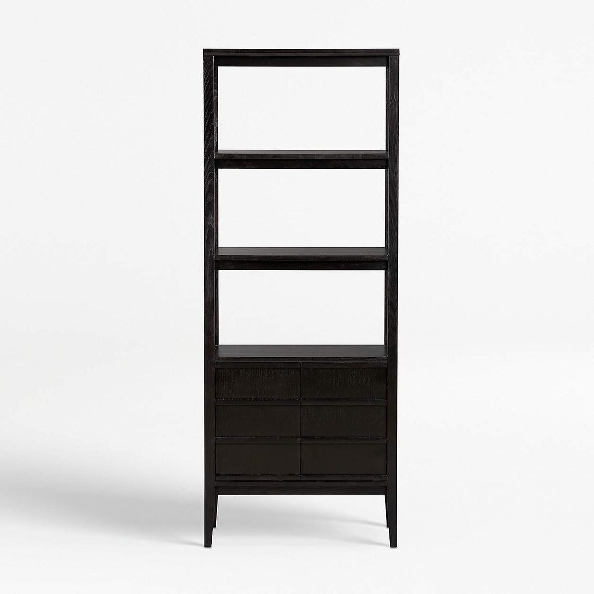 Crate & Barrel Spotlight Ebony Bookcase