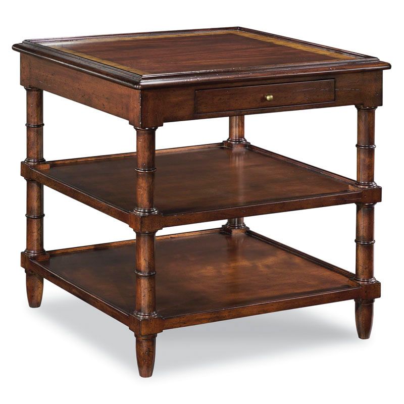 PAIR OF Regency Square Side Table