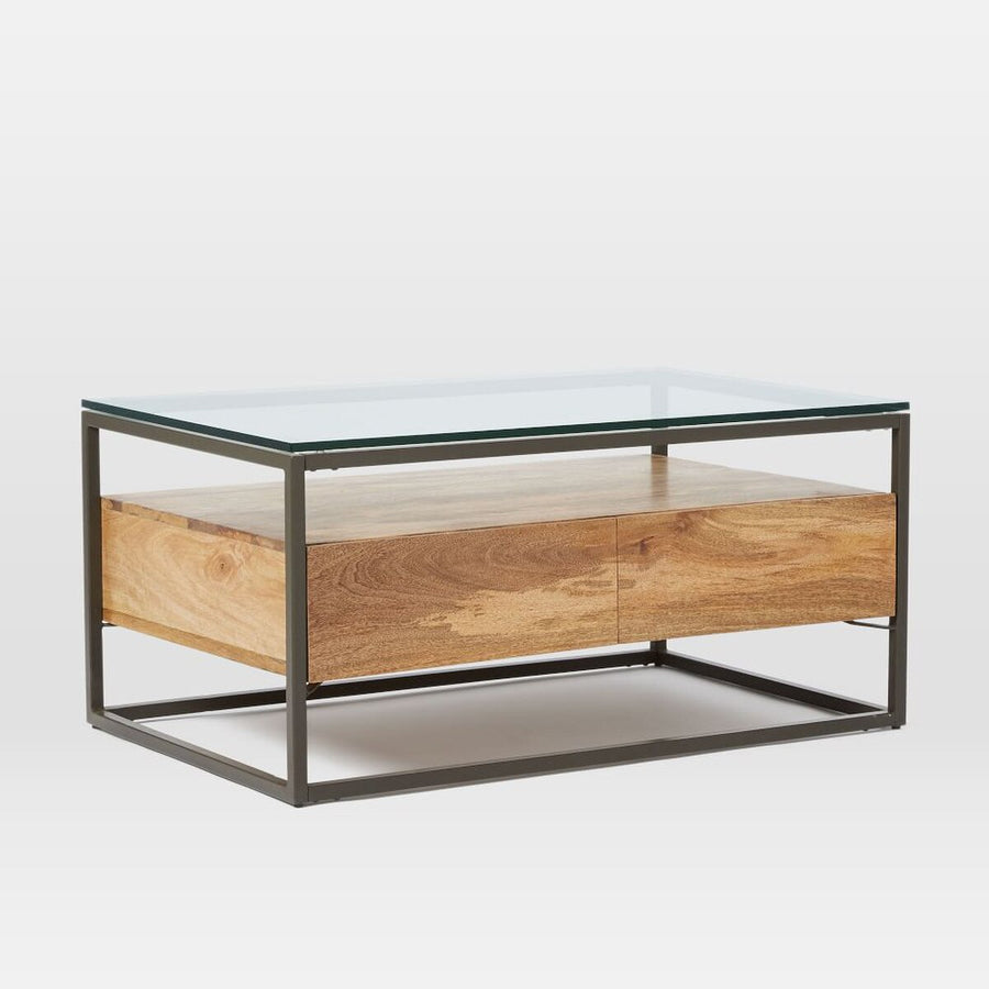 West Elm Industrial Storage Box Coffee Table