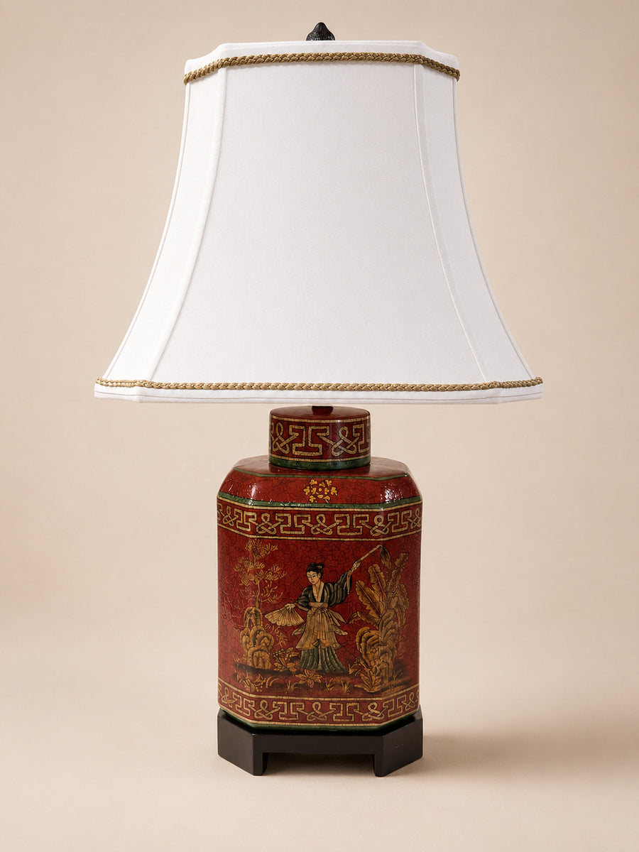 Vintage Frederick Cooper Chinoiserie Porcelain Jar