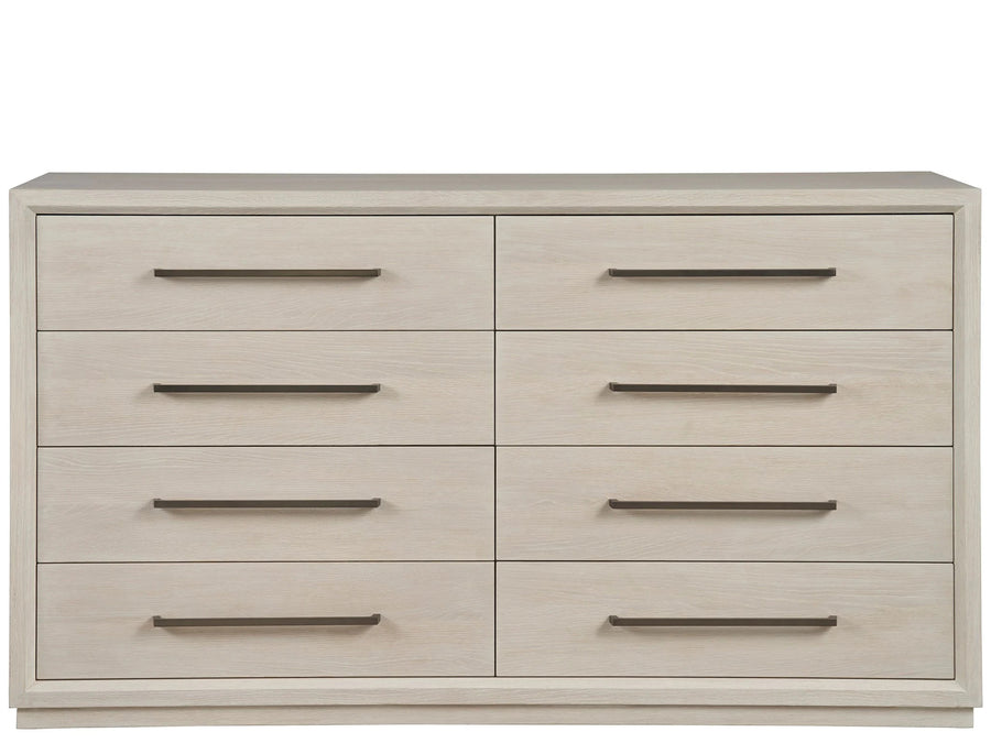 Modern Astrid Drawer Dresser in White Oak Finish