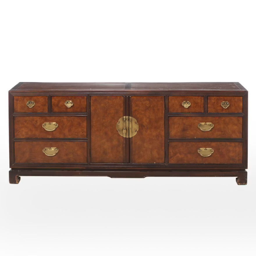 Vintage Drexel Ta Ming Burlwood Chinoiserie Dresse