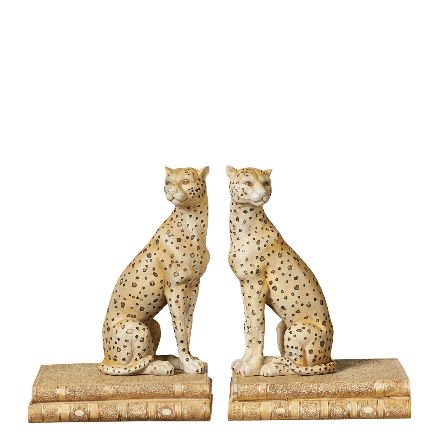 OKA Lakadema Leopard Bookends