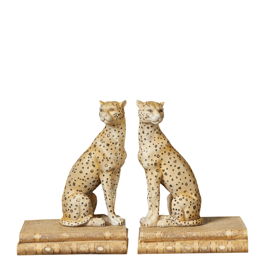 OKA Lakadema Leopard Bookends
