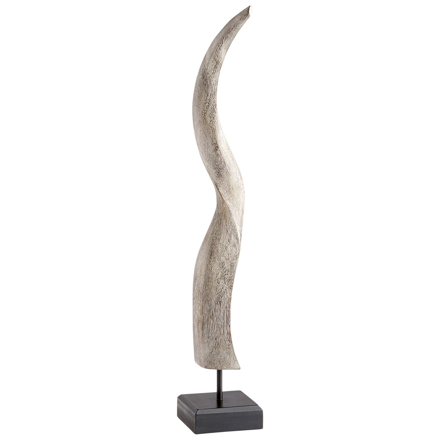OKA Grey Wash Abstract Horn Sculptures Set of 3