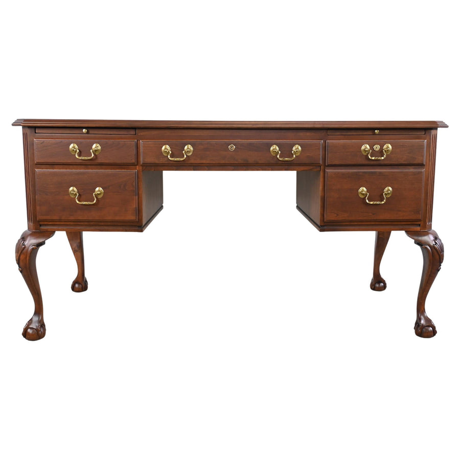 Vintage Ethan Allen Cherry Executive Desk