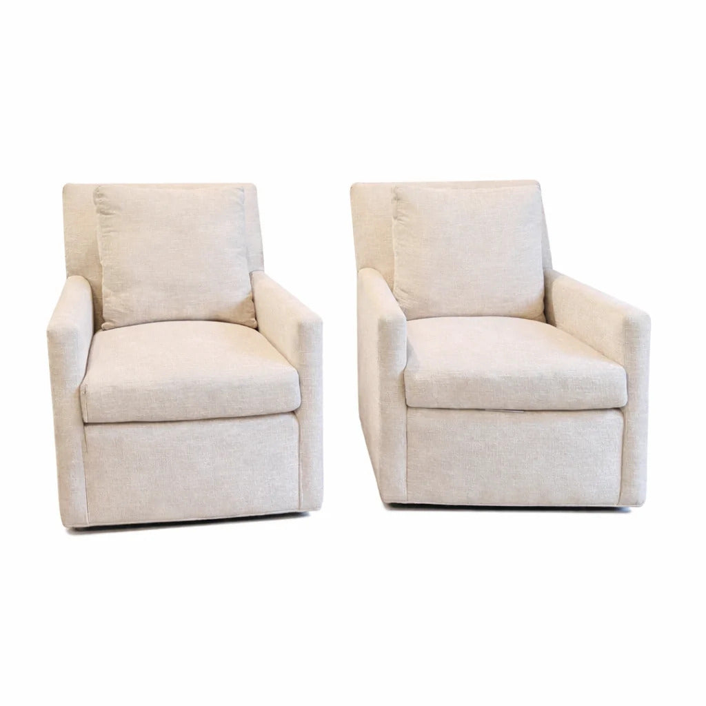 Lee Industries Upholstered Swivel chair - Pair