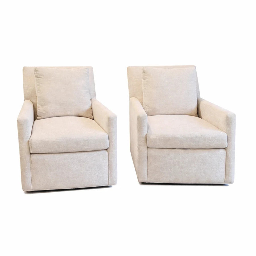 Lee Industries Upholstered Swivel chair - Pair