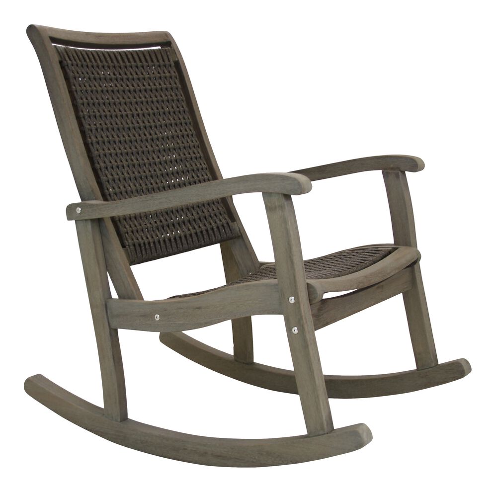 Outdoor Interiors Eucalyptus Wicker Rocking Chairs