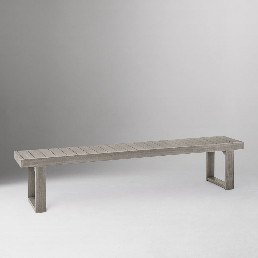 Portside Weathered Gray Dining Bench