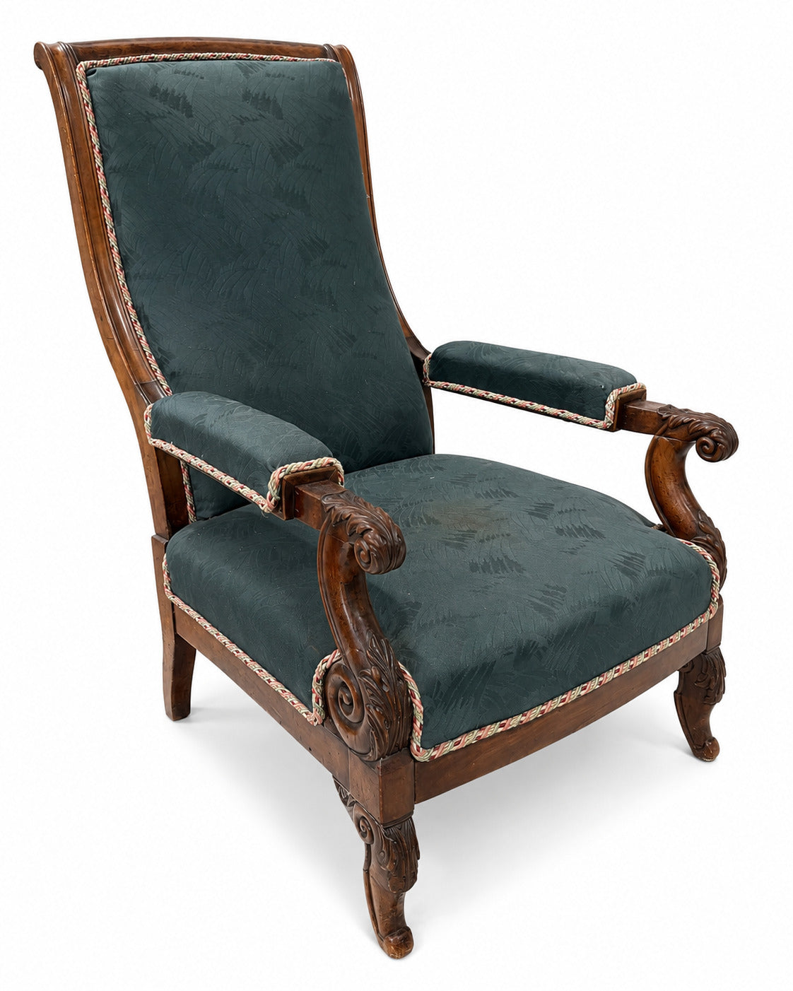 19th Century French Mahogany Reclining Chair