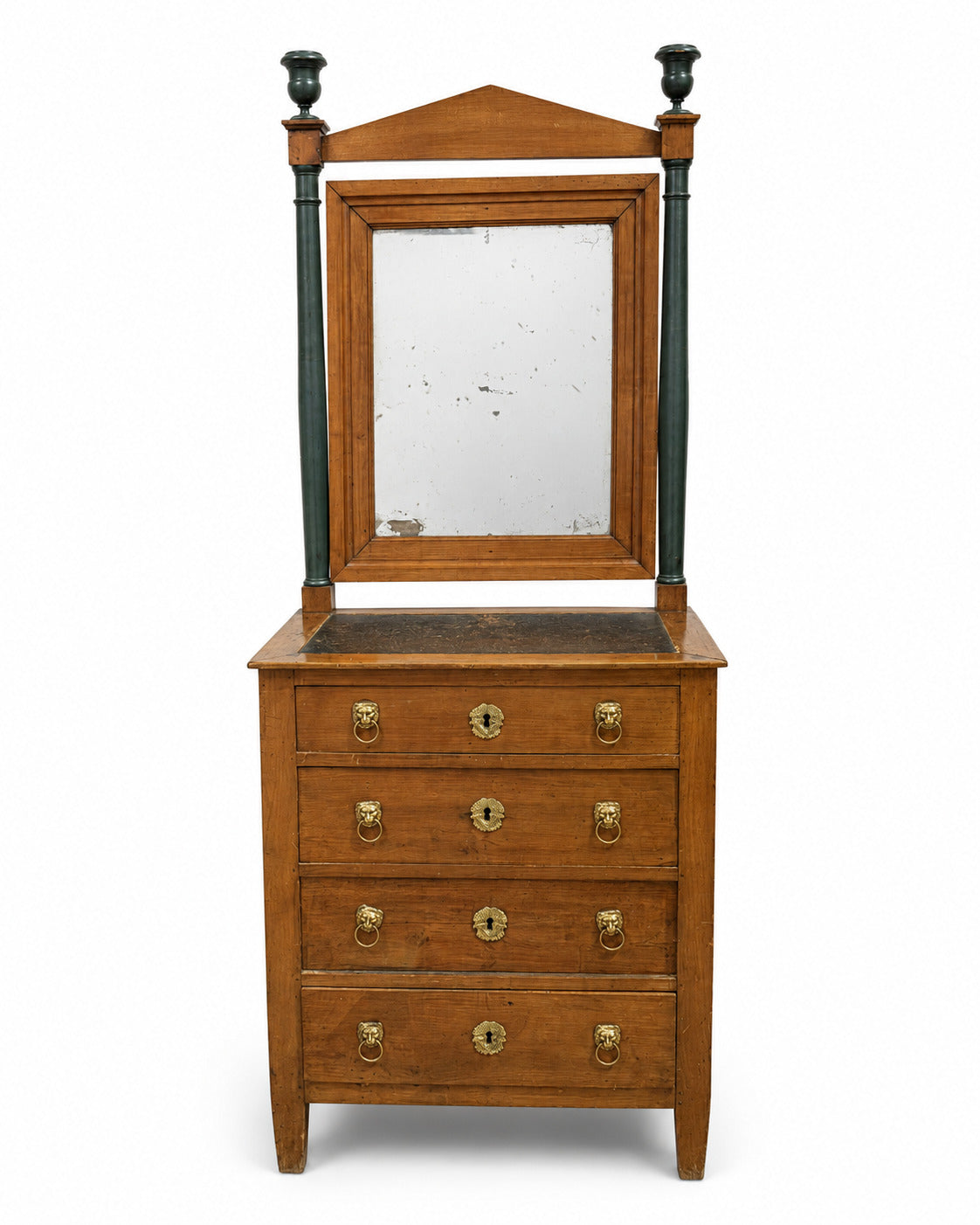Antique French Directoire Commode With Mirror