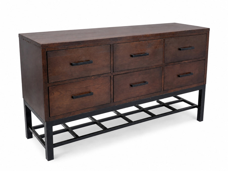 Klaussner Dark Brown Six-Drawer Dresser
