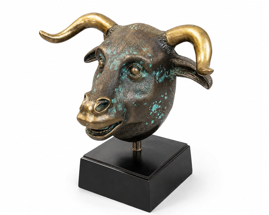 Chinese Zodiac Ox Head Sculpture