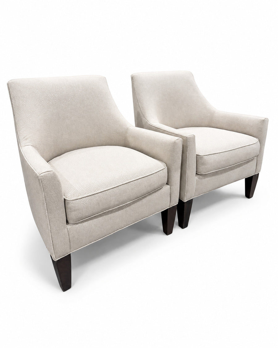 Craftmaster Contemporary Accent Chairs Pair
