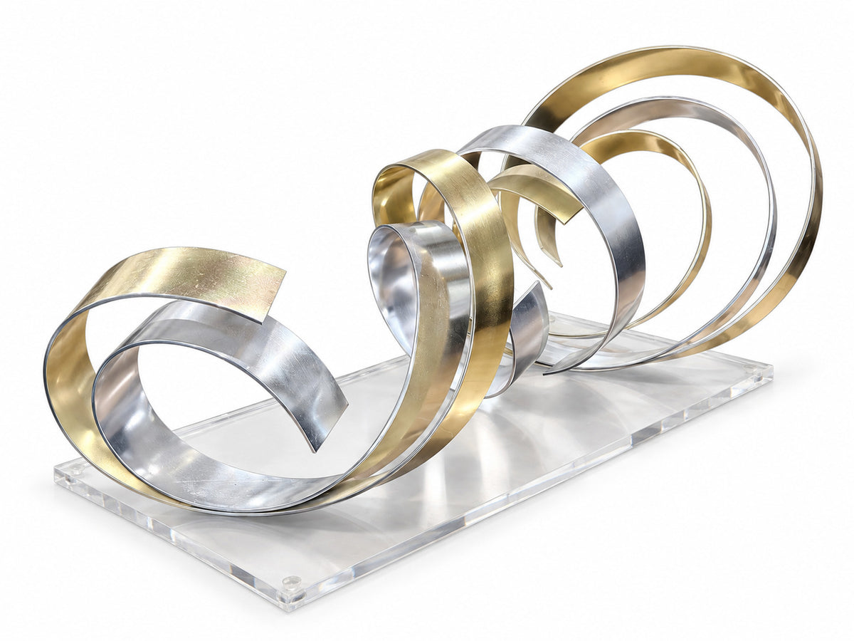 Original Dan Murphy Metal Ribbon Sculpture