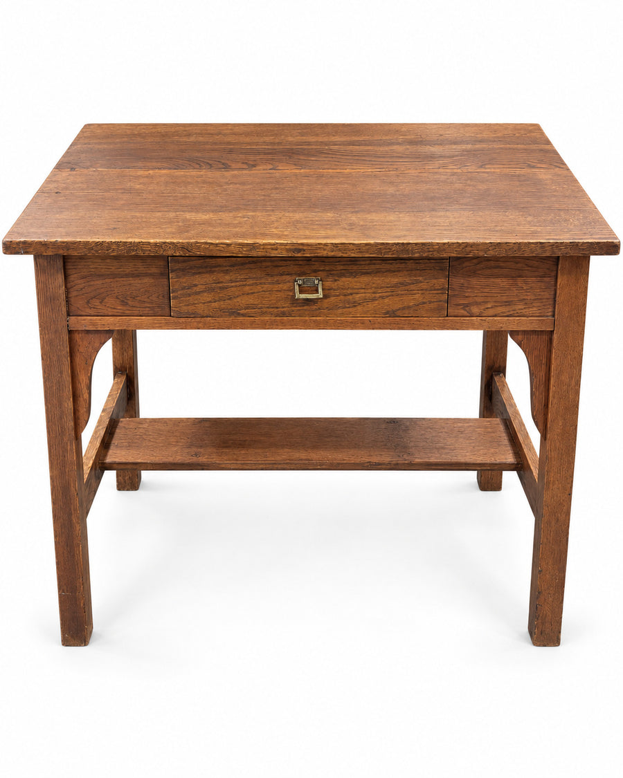 Vintage Mission Oak Arts & Crafts Writing Desk