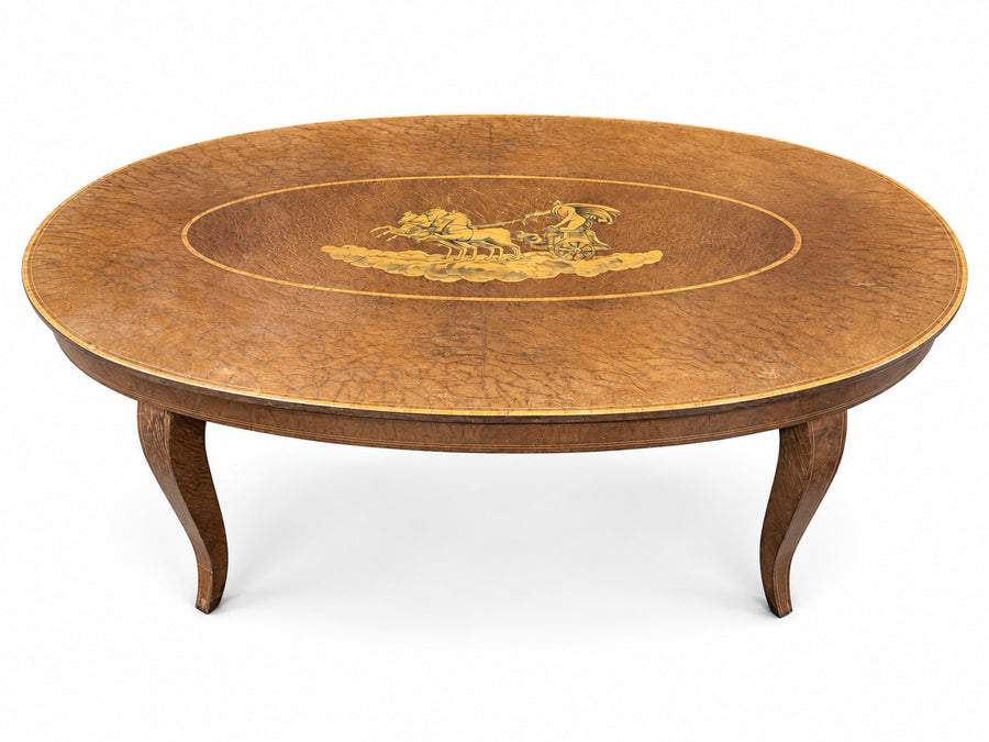 Vintage Italian Sorrento Marquetry Coffee Table