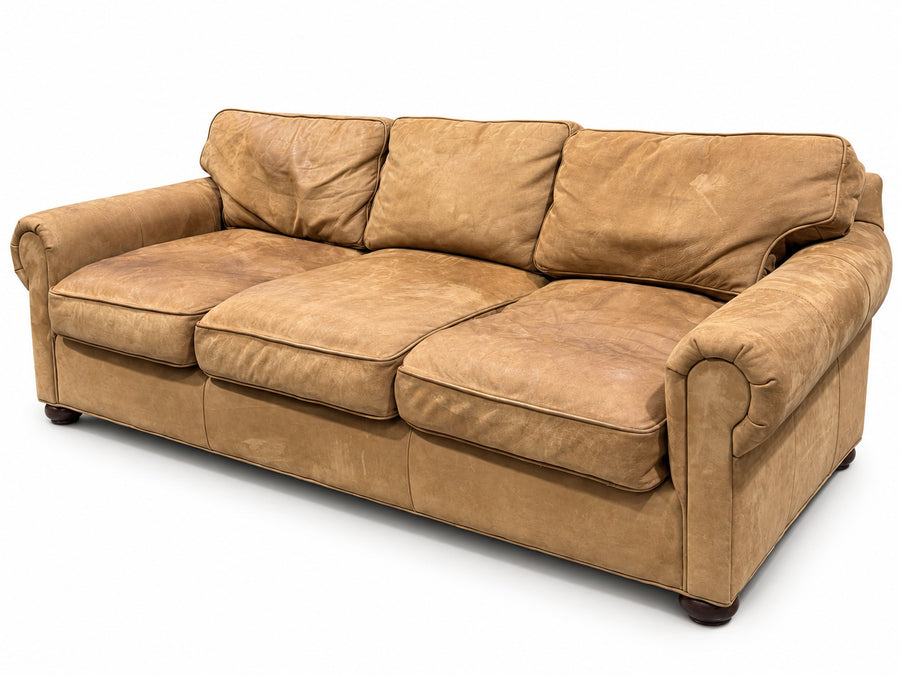 RH Lancaster Luxe Extra-Deep Leather Sofa