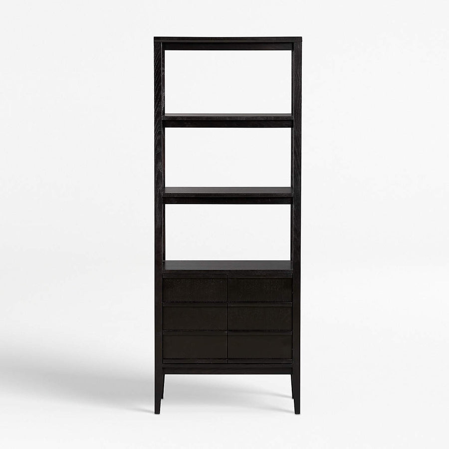 Crate & Barrel Spotlight Ebony Bookcase
