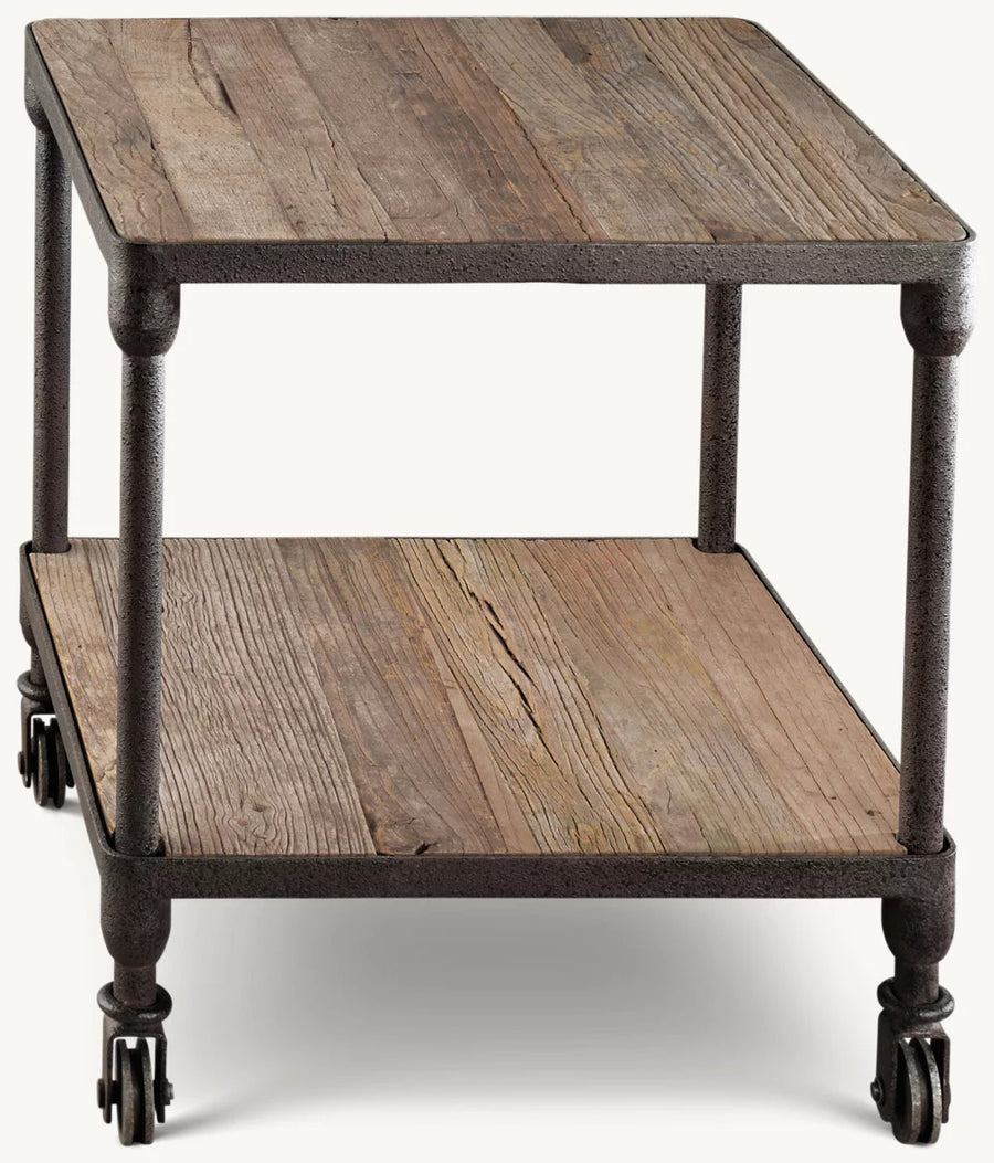 RH Dutch Industrial Reclaimed Elm Side Table