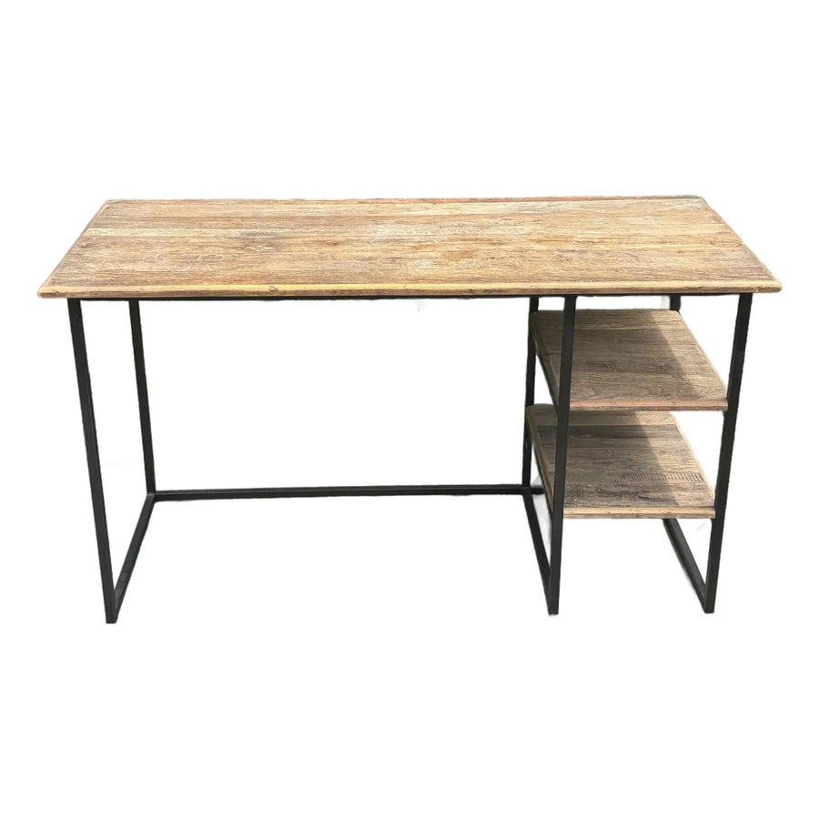 RH Fulton Reclaimed Elm Industrial Desk