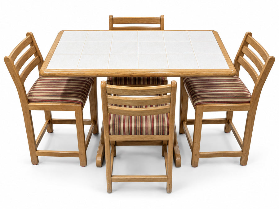 Mid-Century Modern Counter Height Dining Set