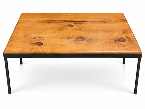 Custom Pine and Iron Coffee Table